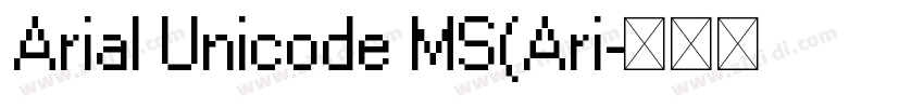 Arial Unicode MS(Ari字体转换